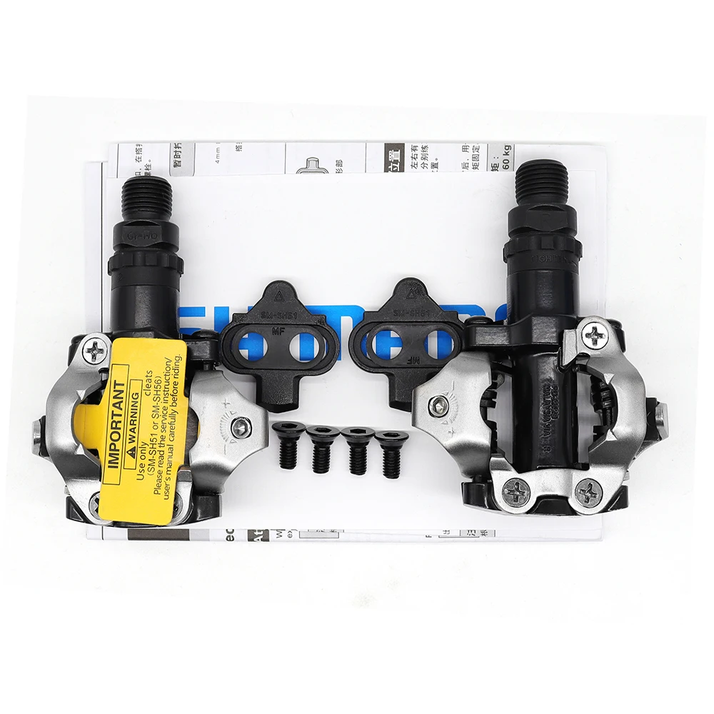 PD M520 Bicycle Pedals for Mountain Bike Deore SPD Dual Sided Self-locking MTB Bicycle Pedals Original Bike Parts