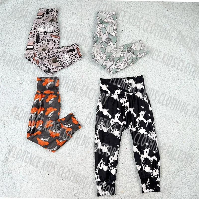 DH ODM pantalones de nino custom wholesale print boy jogger trousers linen tops and pants for toddlers