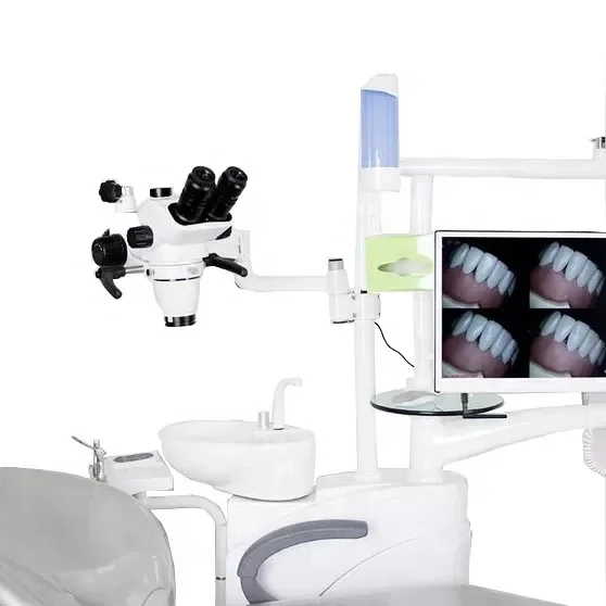 LED dental operating microscope in endodontics with camera