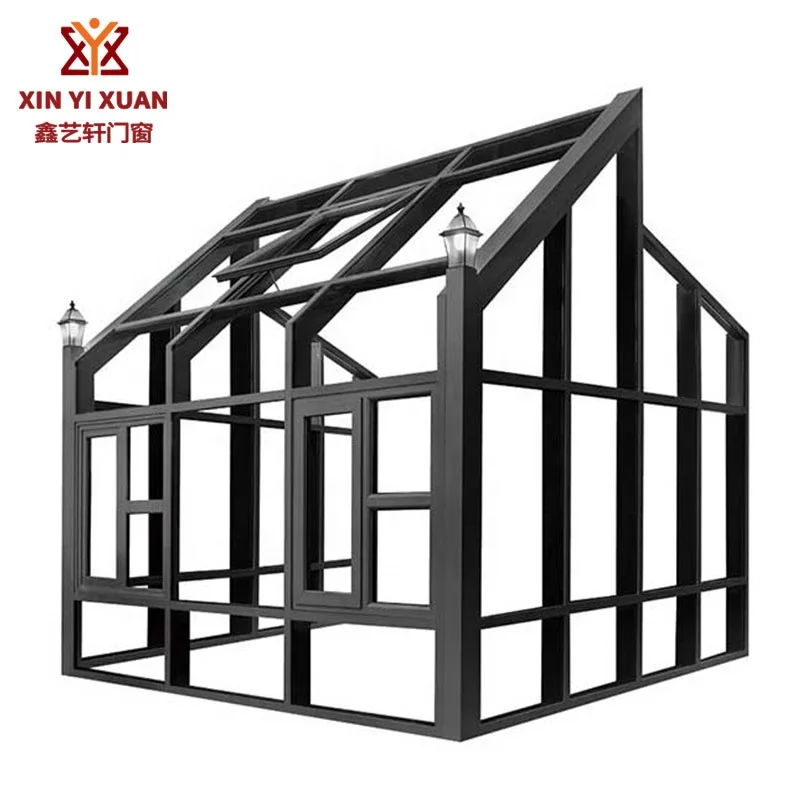 
Aluminum Glazed Slariums Sunroom made in China all season solarium screen room Free Standing Sun Rooms 