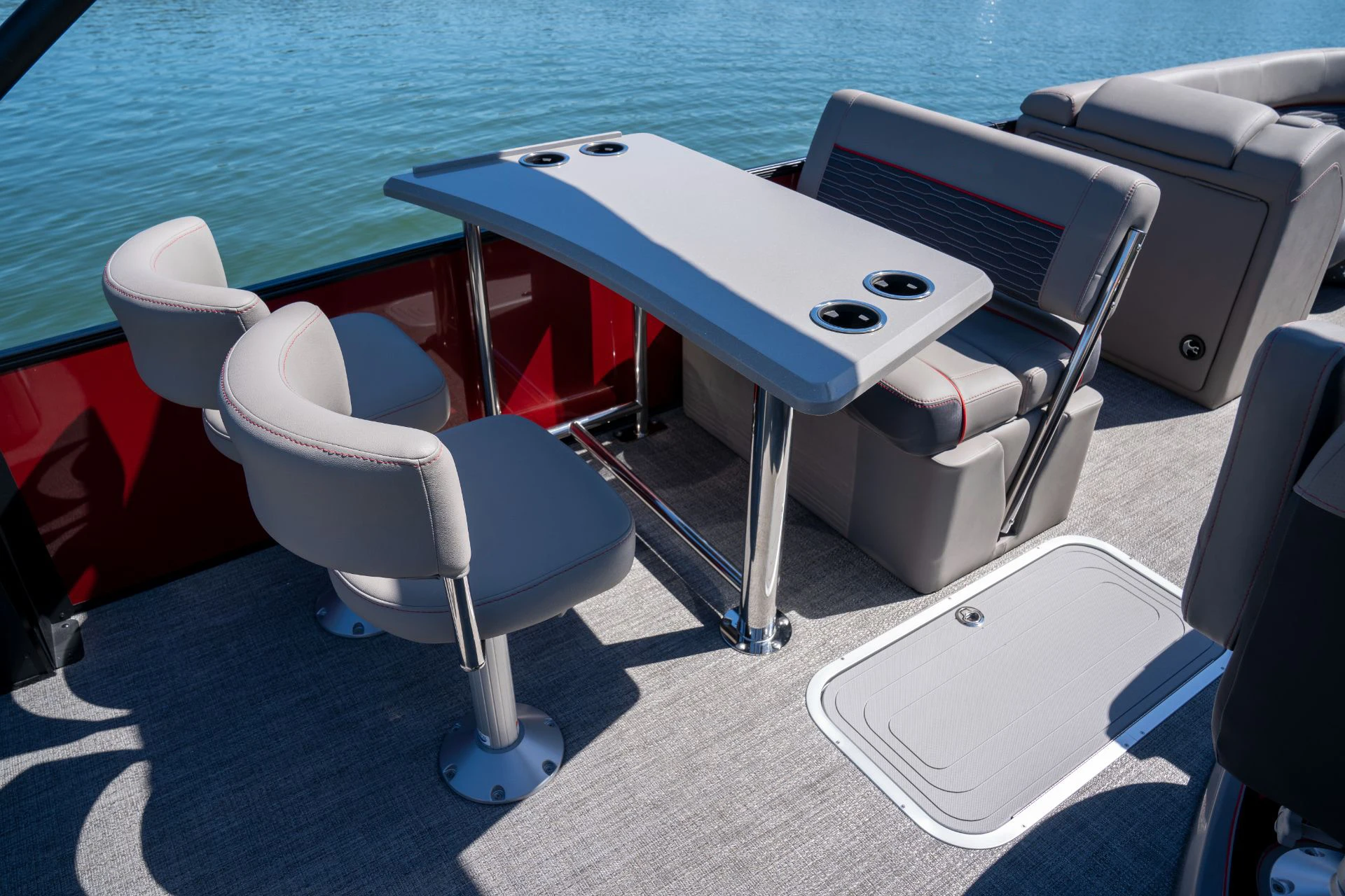 23ft 7m Factory wholesale Pontoon aluminum welded tritoon party pontoon boat With Motor For Sale