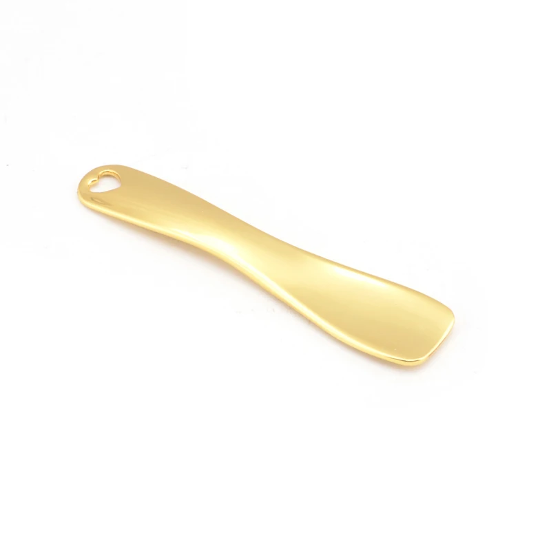 
Mini Cosmetic Eye Cream Mixing Spatula Metal Spoon 