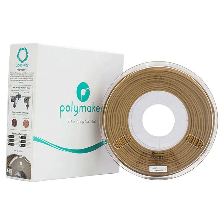 Wholesale Best Price Custom Light Weight Plastic Foam PLA 0.6kg / 2.85mm / 1.75mm 3D Printing Light Poly Wood PLA Filament