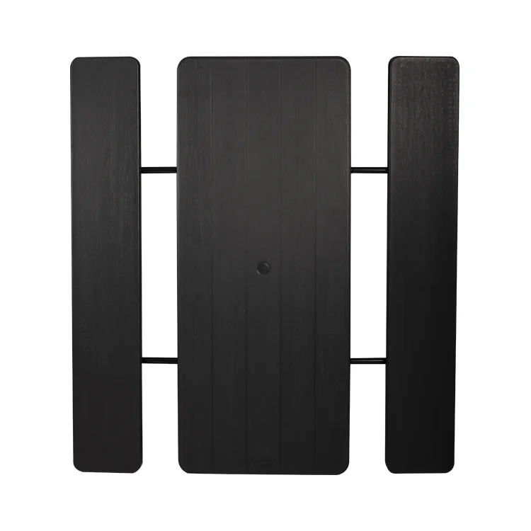 Portable Folding Picnic Table with Integrated Seats and Umbrella Hole