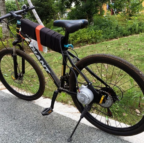 Cheapest 24V 36V 450W 500W Side Hang Brush Motor Electric Bike Conversion Kits with 24V 36V 9.6Ah 14.4AH lithium battery Charger