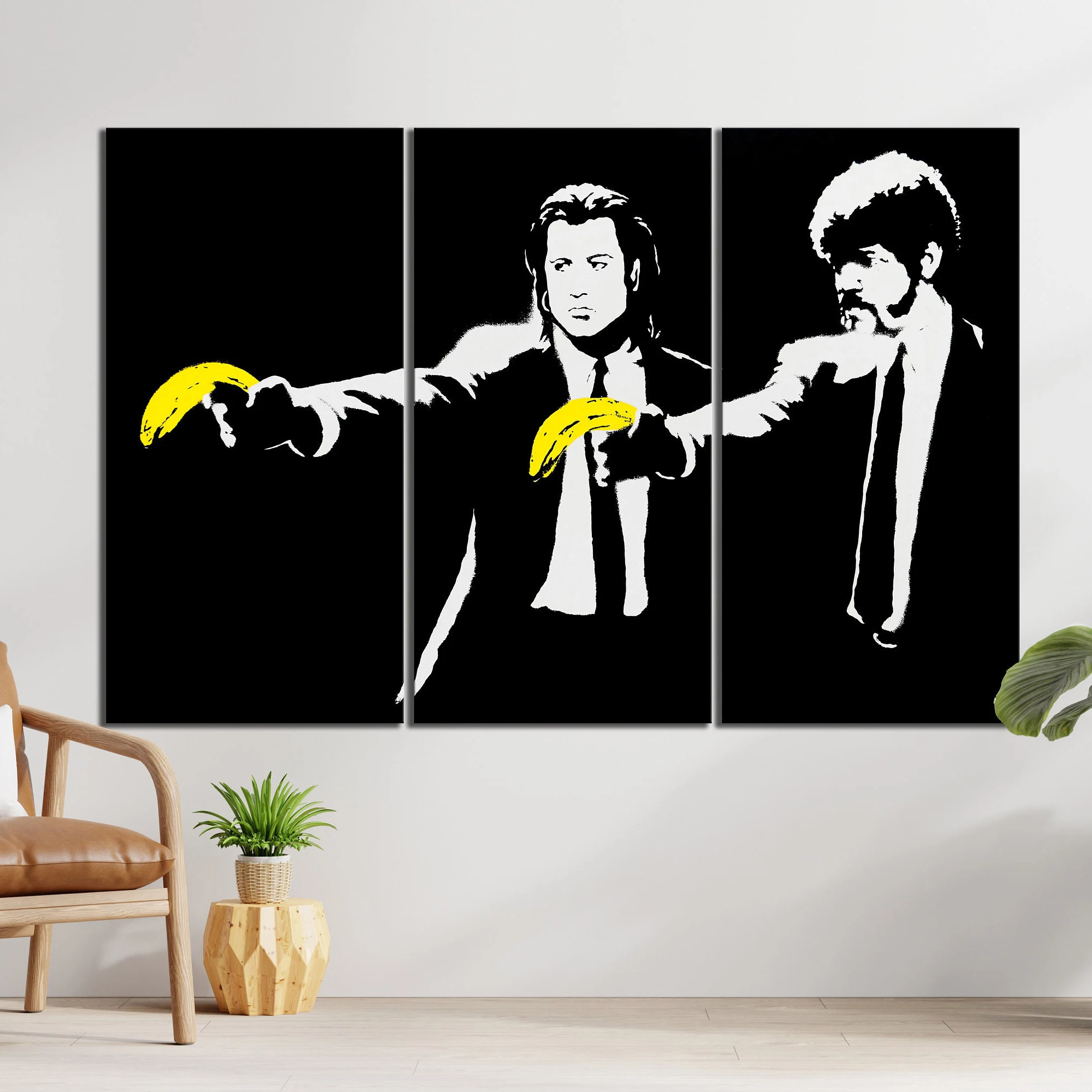 Canvas Print Banksy Pop Wall Art Home Decor Street Graffiti Modern Urban Artwork Trendy Large Wooden Frames Paintings