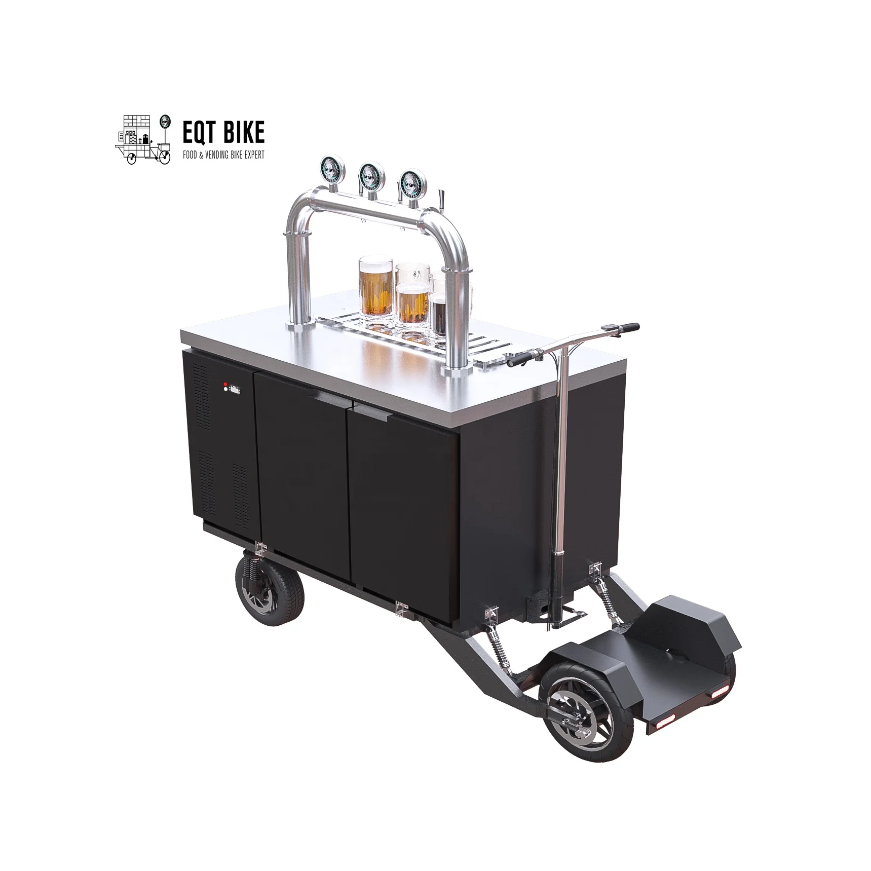 Digital Temperature Control Beer or Beverage Scooter with Three Taps Dispenser