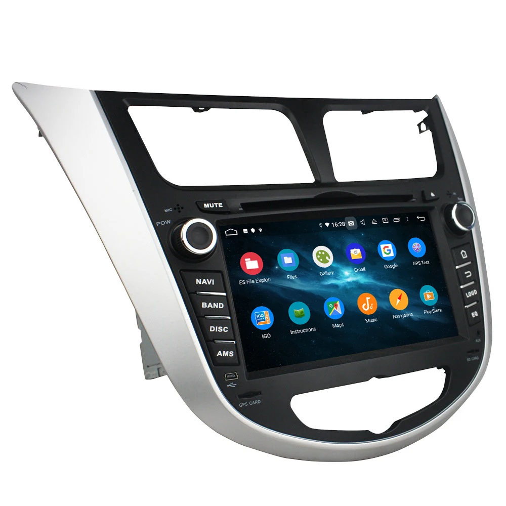 KD-7025 KLYDE hot sell Android 10 built in DSP with buttons DVD GPS FOR Verna /Accent /Solaris 20112012 2013 2014 2015 2016