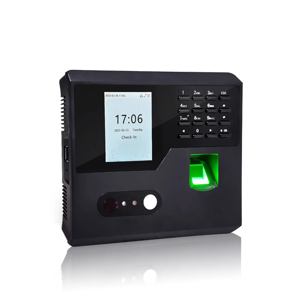 Biometric Facial Recognition Employee Time Clock in and out Fingerprint Time Attendance machine (FA110)