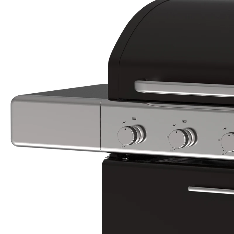 Professional Outdoor Stainless Steel CRS With Black Powder Coated Gas BBQ Grill