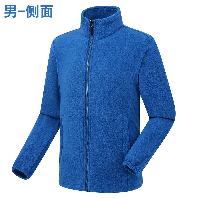 Custom Logo Eco-friendly High Quality Winter Man And Woman Long Sleeve Winter Micro Polar Fleece Jacket