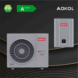 8kW Air to Water Split Air to water Heat pump,R32 gas Erp A+++ WIFI Full DC Inverter EVI China heat pump OEM heat pump factory