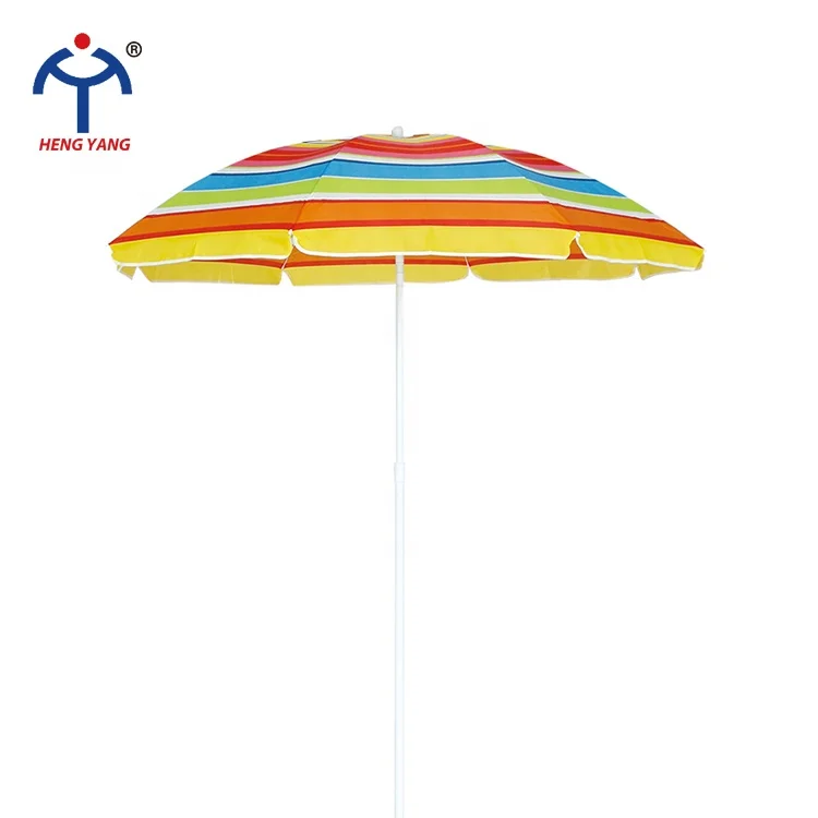 China manufacturers Quality Assurance rainbow umbrella beach for holiday