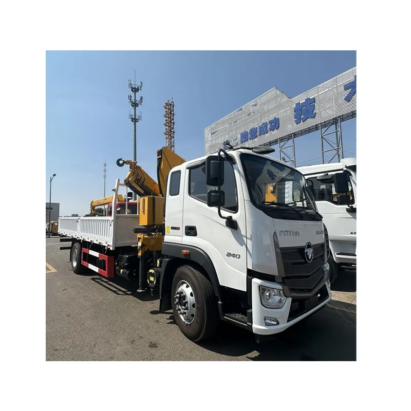 Foton Brand New  4X2 4X4 Truck Mounted 4T 5T Crane Foton Mini Truck