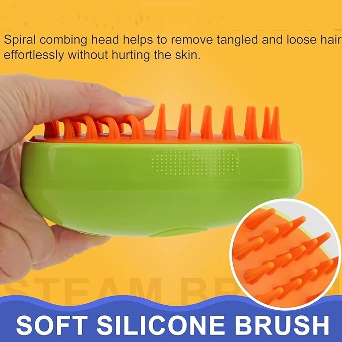 Steamy cepillo para mascotas  Cat dog Brush Steamer Bath Brush Steamy Pet brush For Removing Tangled And Loosse Hair