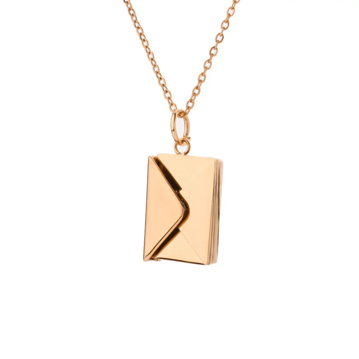 NEW luxury gold plated jewelry I Love You Letter Locket Pendant Nameplate Little Slots Mail envelope necklace pendant for women