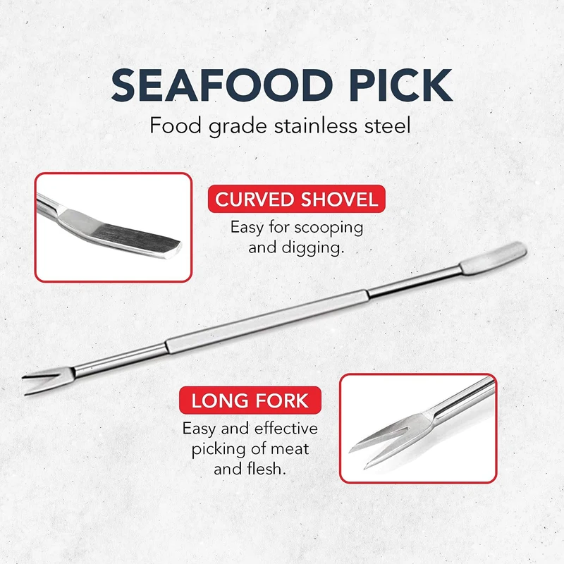 New Seafood Tools Crab Crackers Nut Cracker Lobster Picks Set Opener Shellfish Lobster Leg Sheller Knife Kitchen Accessories