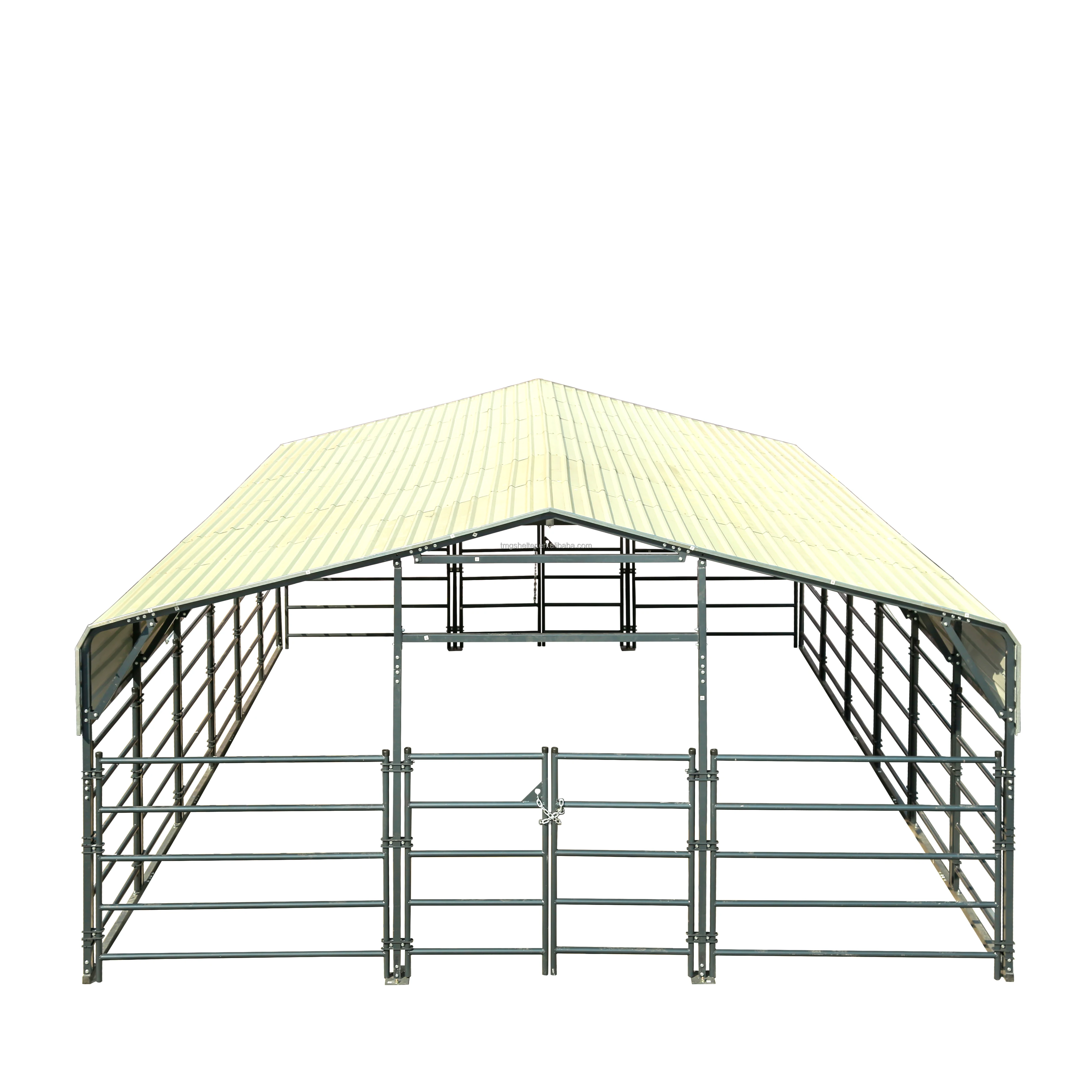 Factory Sales Custom Size High Snow and Wind Load Steel Structure Farm Portable Animals Shelter Livestock Tent
