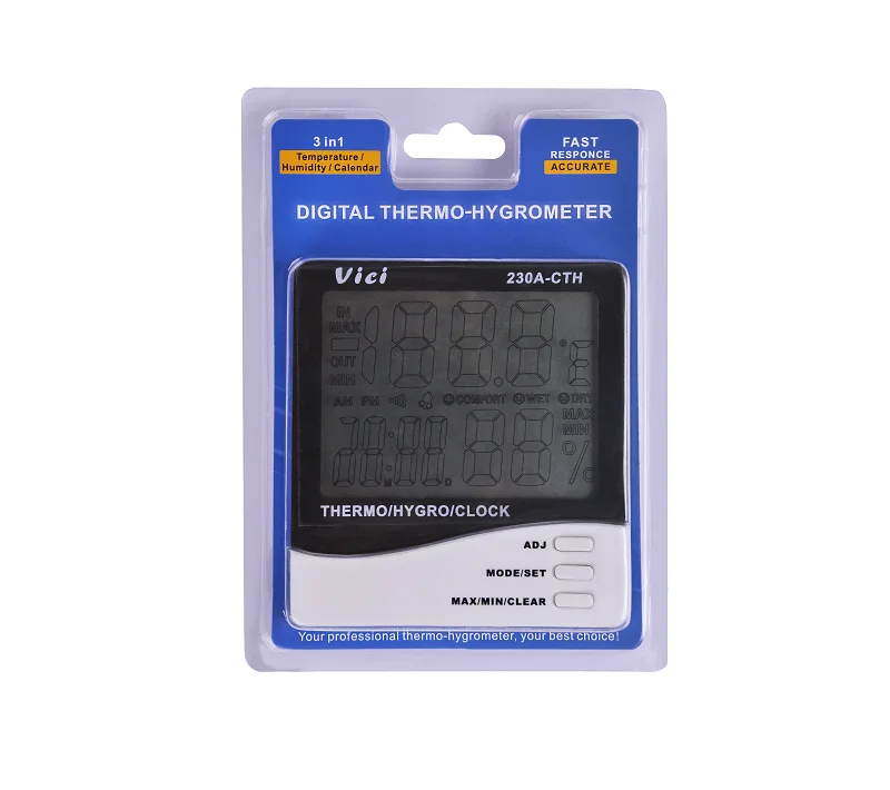 Цифровой Термогигрометр vicmeter 230A-CTH с датчиком температуры и влажности