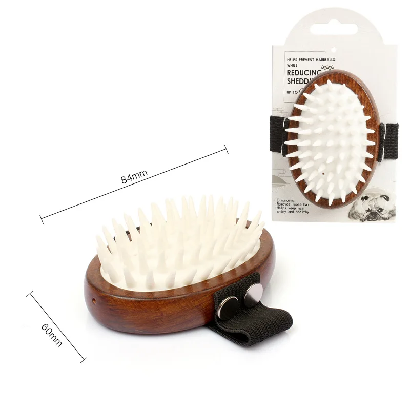 Wholesale Professional Pet Comb Cat Hair Airbag Massage Bath Brush Grooming Tool Dog Wooden Comb