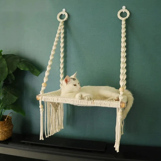 Хлопковый гамак для домашних животных