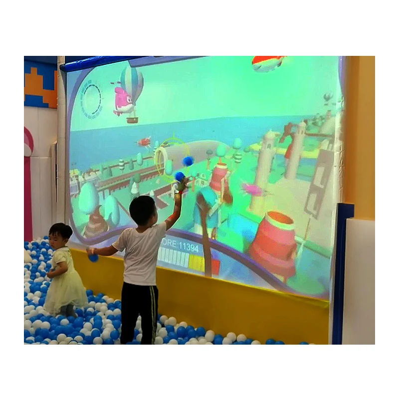 3D Interaction Throwing Ball Game Interactive Projection Wall Game with Ball Pool for Shopping Mall