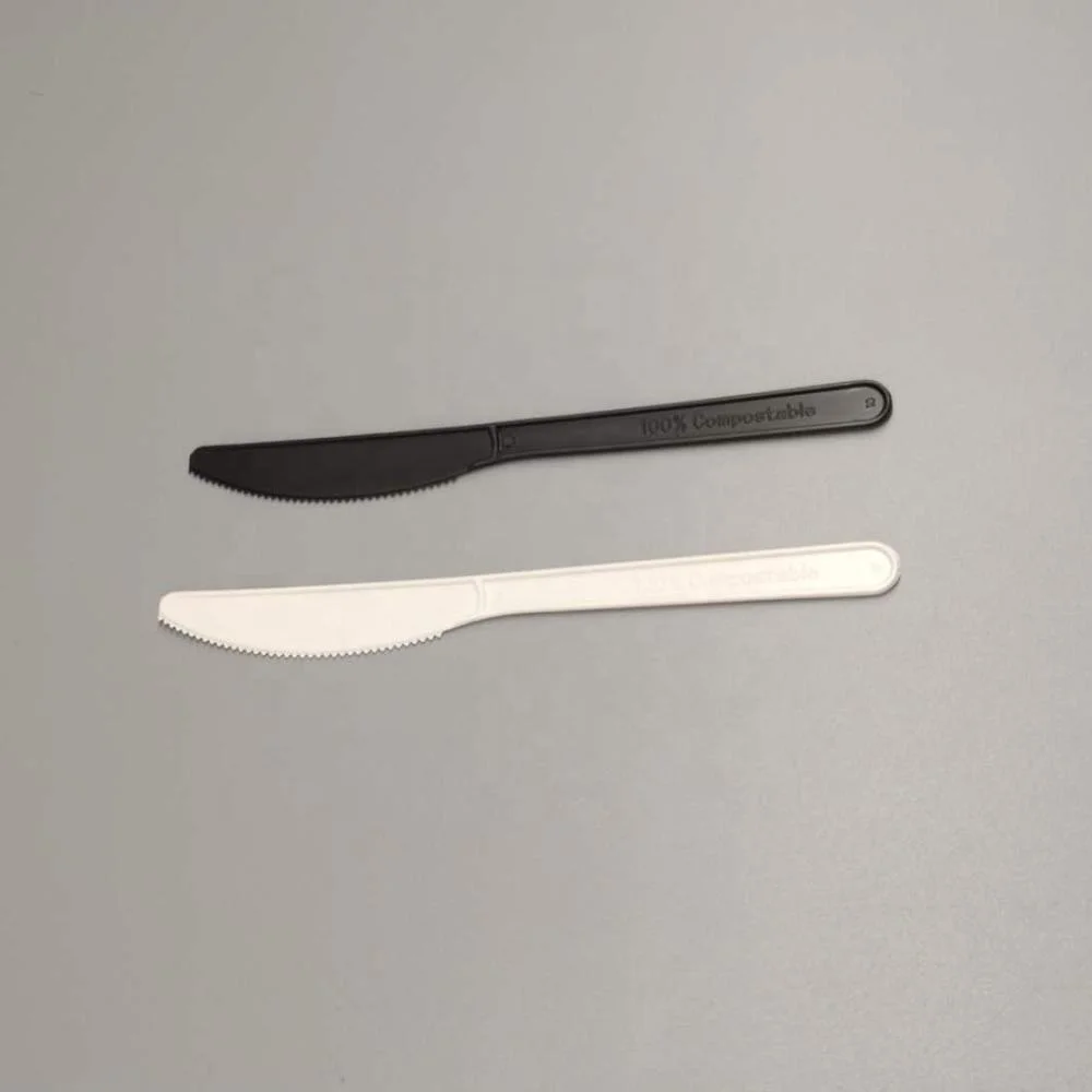 
Greenworks cPLA compostable utensils 7 inch Knife Bulk eco friendly restaurant knife sets for wedding 