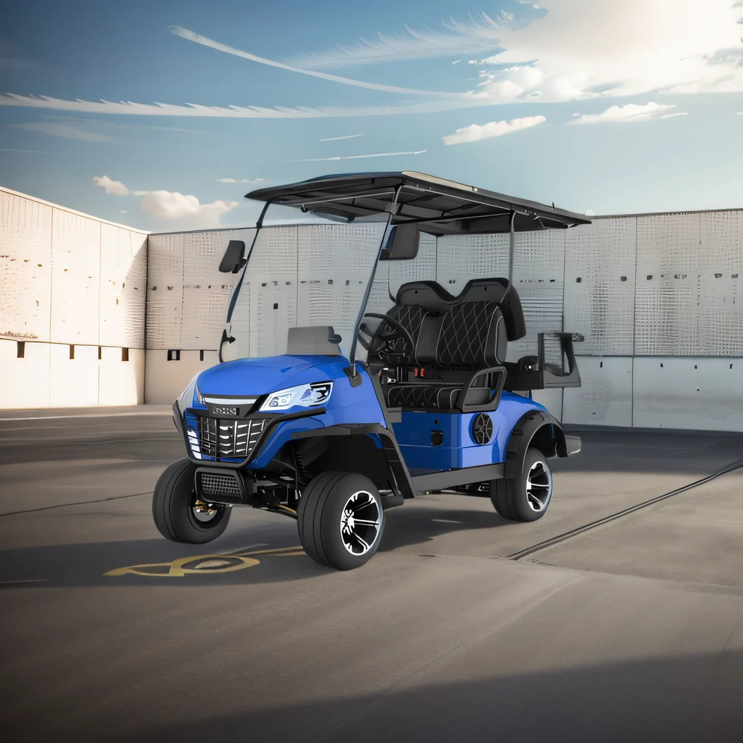 Manufacturer Custom Design CE Approved Model 4 Seats Electric Golf Cart Customized Off Road Electric Golf Hunting Car
