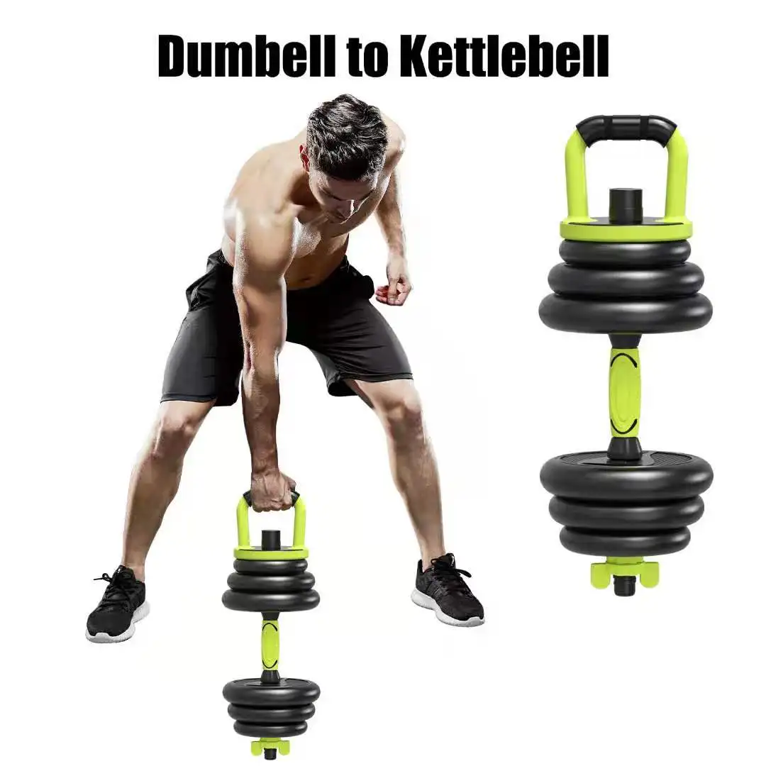 Multifunction free weight fitness cement dumbbell 40kg weight set adjustable barbel kettlebell dumbbell set