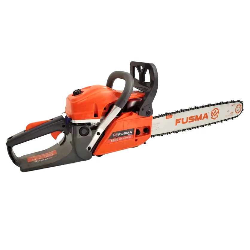 2.4KW 58CC 11500rmin 20in Guide Bar 2 Stroke Industrial & DIY Petrol Cordless Chainsaw Certified by Reach Customizable with OEM
