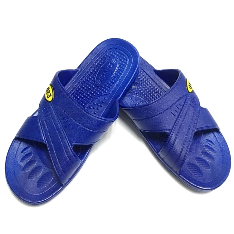 Black Color Electronic Working PU/SPU/PVC ESD Cleanroom Slipper Anti-static Slippers