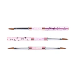 GUYO New Arrival Double-end Nail Liner Painting Brush 100% Kolinsky Acrylic Brush