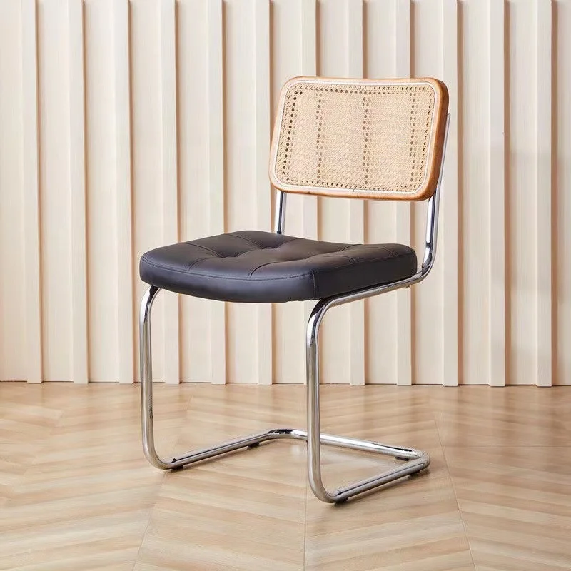 2024 Nordic Ancient Style Rattan Weaving Backrest Leisure Dining Room Furniture High Quality Chair