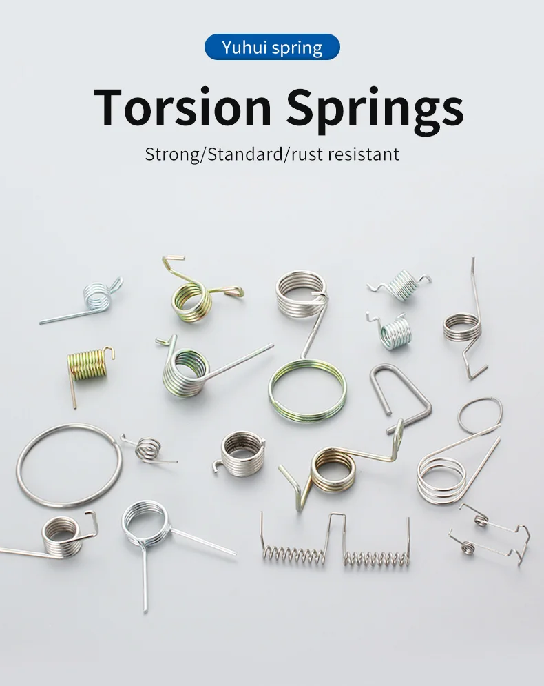 Manufacturer machined custom spring wire bending Vtype switch return double hook torsion spring double hook clamp torsion spring
