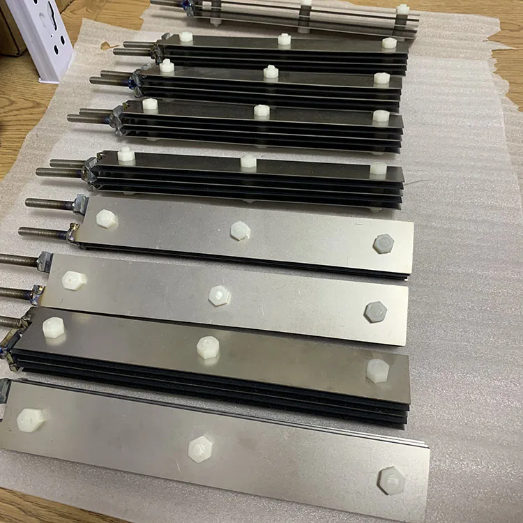 Brine Salt Water Oxide Coated Titanium Electrolyzer Cell Electrode For Sodium Hypochlorite Generator