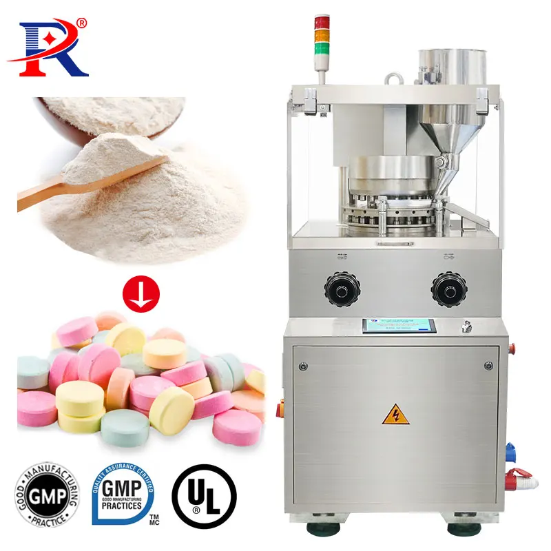Zp 20  Large Size High Speed Automatic Rotary Pill Maker Health Care Milk Candy Effervescent  Tablet Compression Press Machine