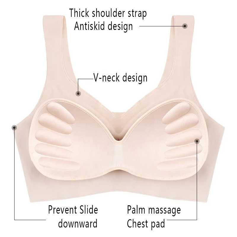 Women Teenager Seamless Wirefree T Shirt Comfortable Sleep Bra Women and girls Daily Seamless Sports Sleep Bra