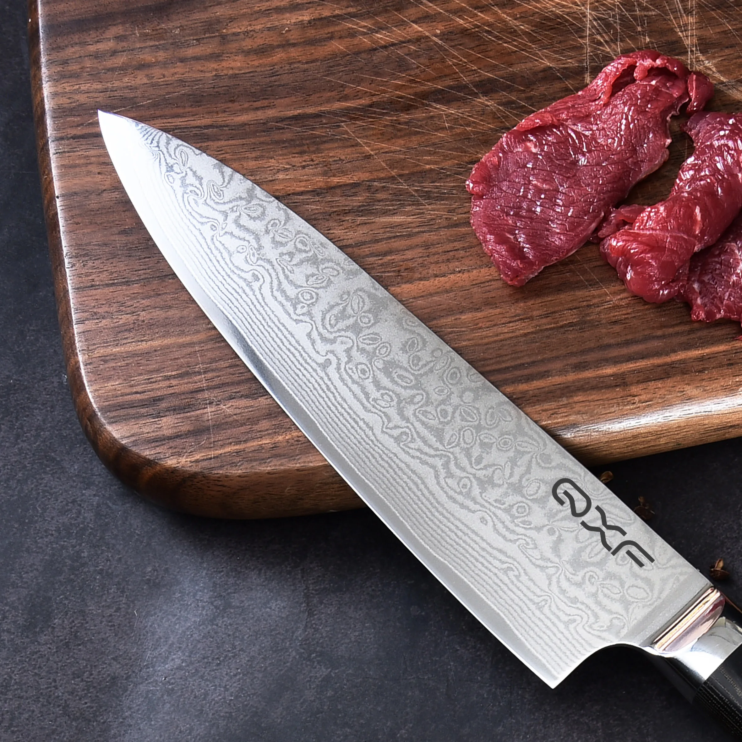 8 Inch Professional VG-10 Damascus Steel Kitchen Knives Chef Knife with Micarta Handle