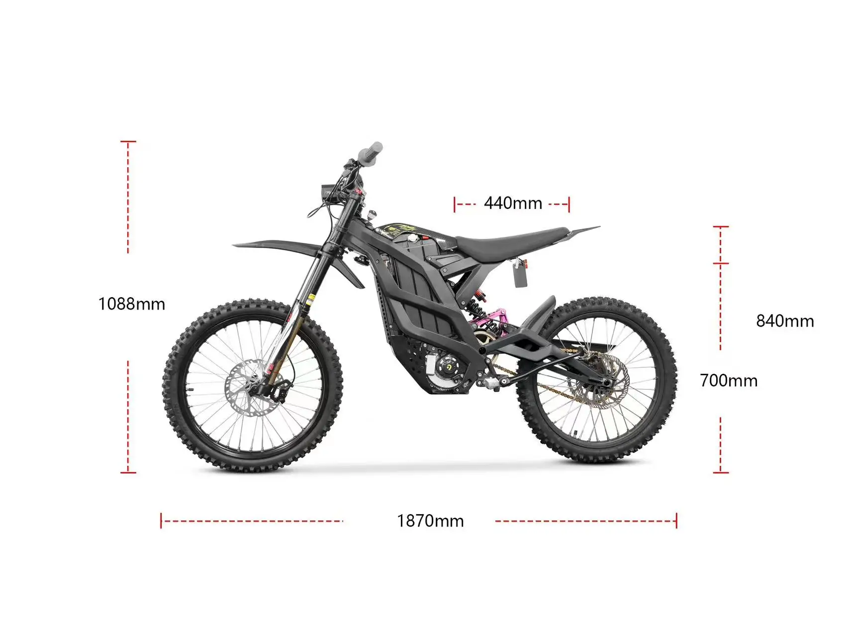 RisunMotor Mid-drive 72V 8000W Electric Motorcycle Style Super Mountain eBike FC-2 Bomber Electric Bicycle