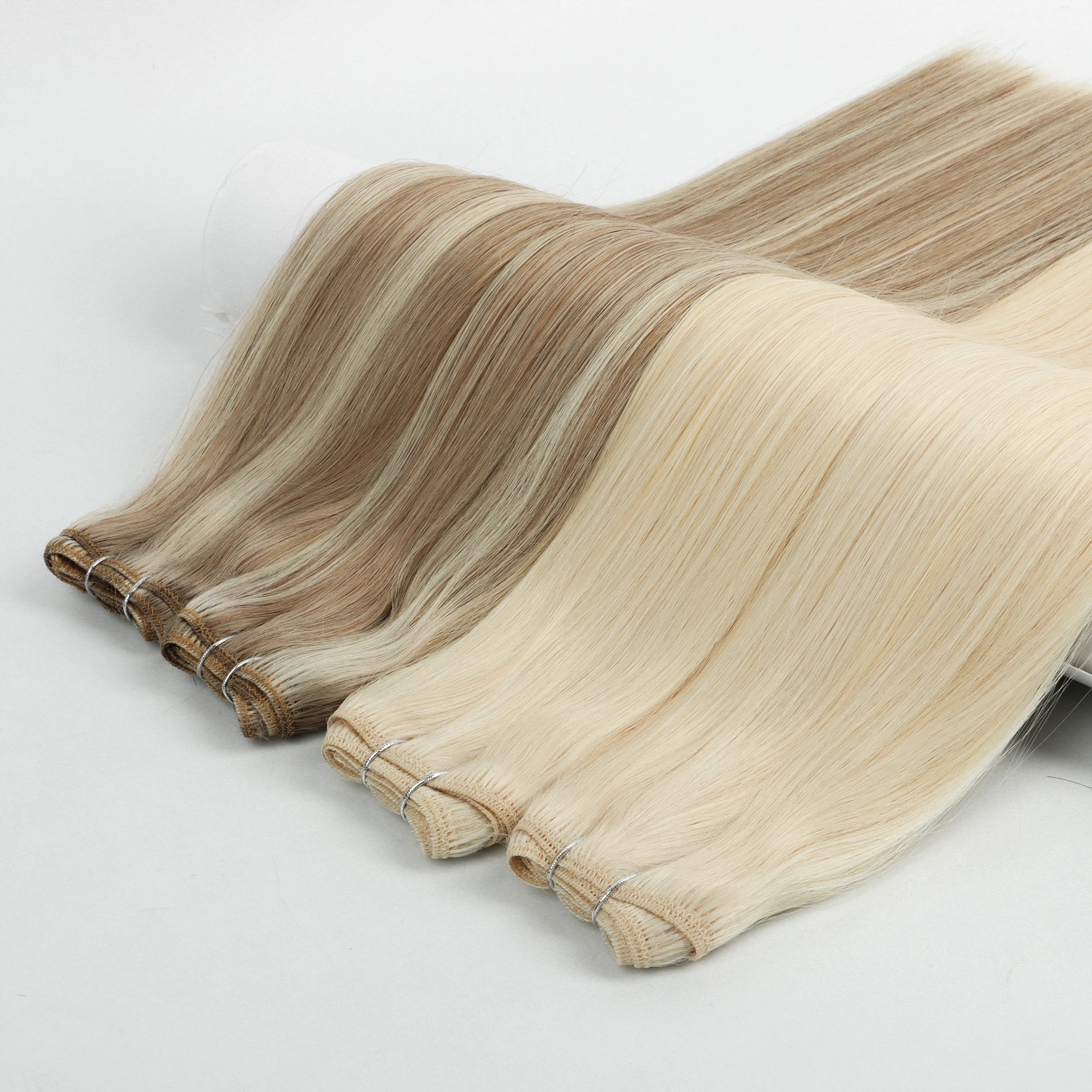 Raw Hair 12A Grade Machine Weft Double Drawn Virgin Cuticle Aligned 100Human Hair Weft Extensions