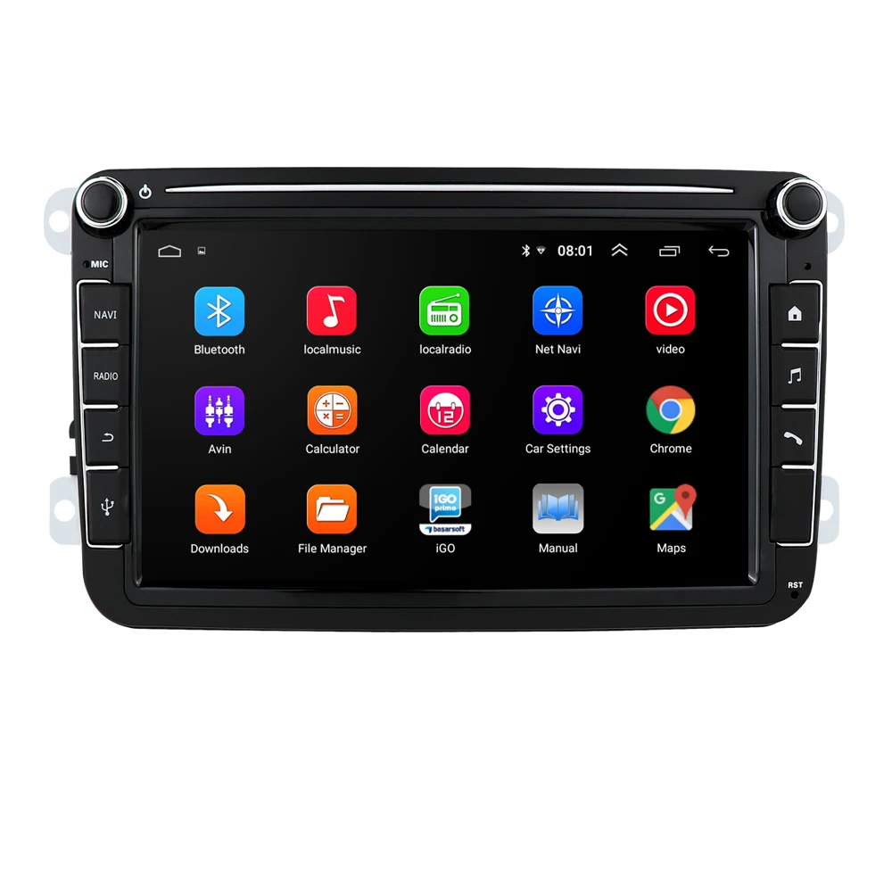  Автомобильный GPS-навигатор стерео-радиоприемник на Android 8 дюймов Wi-Fi для Skoda Superb II Yeti dogegolf