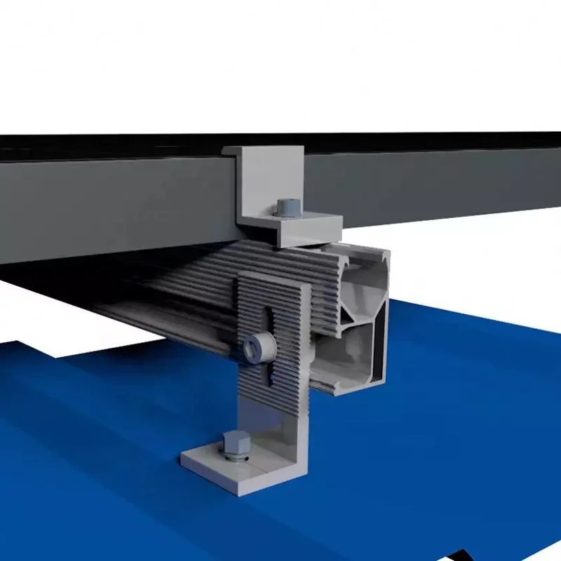 Yuens high quality triangle adjustable angle solar panel mounting Railings system flat roof aluminium z brackets