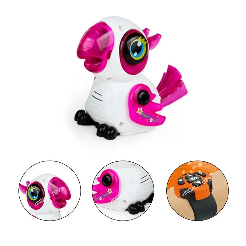 Watch Control Birds Toys Intelligence Parrot Robot Draw A Line Follow Smart Robot Toy Remote Control Animal Toy