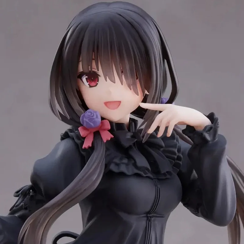 Anime Girls Model Figure Toy Standing Model Black Dress Girls Action Figure Cute Doll