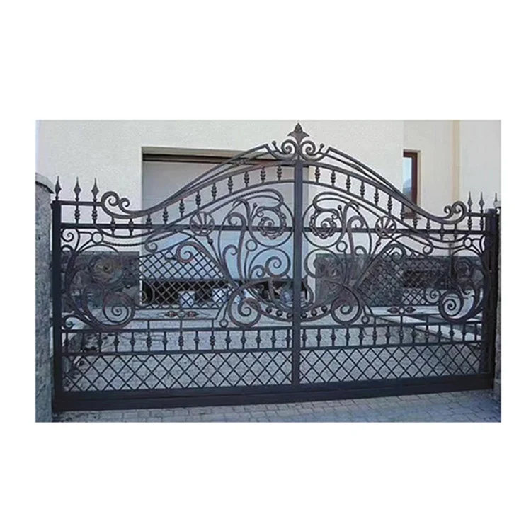 Garden exterior gate good price villa entrance house main gate door designs  high quality wrought iron gate