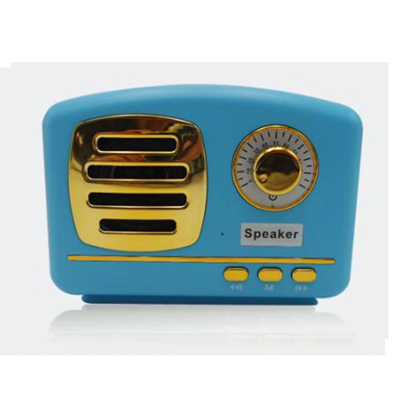 Best Creative Gift Retro Wireless Portable Mini Bluetooth Speaker with Fm Radio Usb