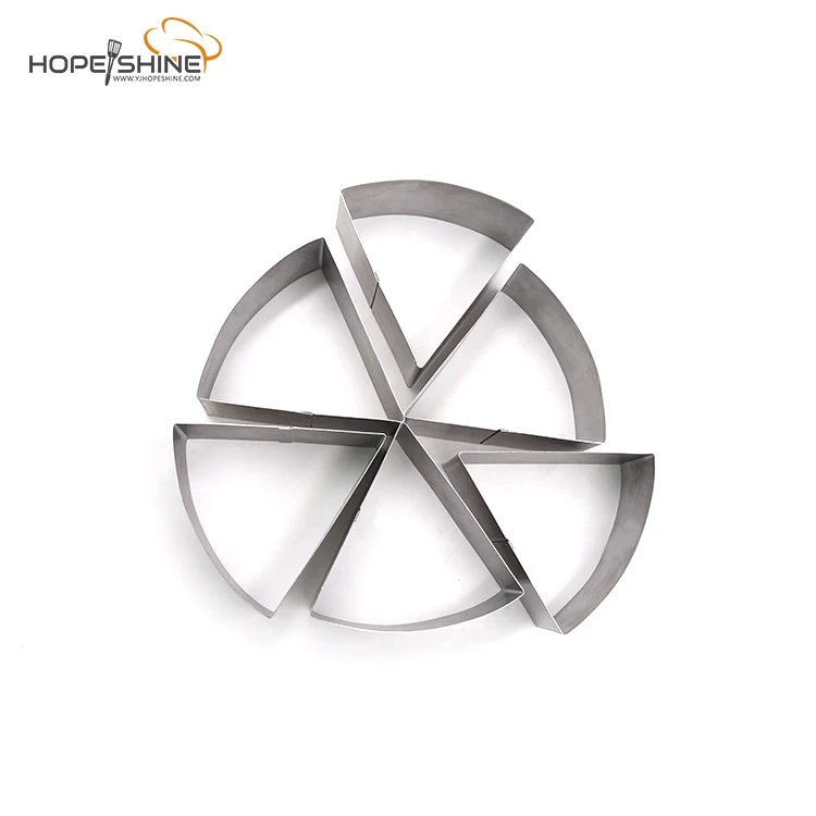 
Triangle Stainless Steel Portion Cake Mold Pizza Slice Cake Pan Baking Mold 