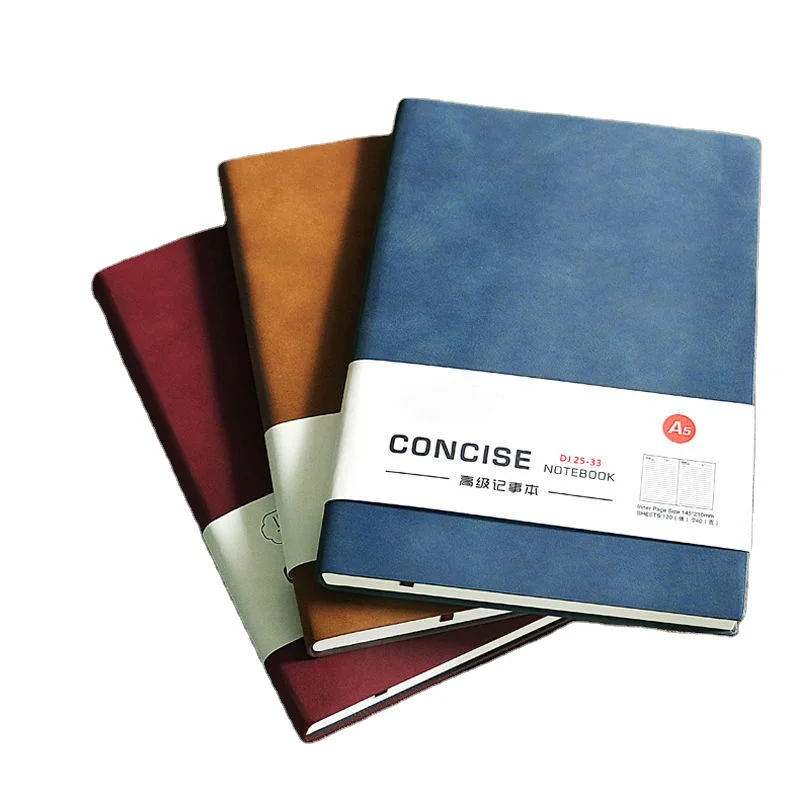 A5 школьный журнал для бизнеса блокнот кожаный мягкий чехол белая бумага Kawaii в твердой обложке офисный спиральный