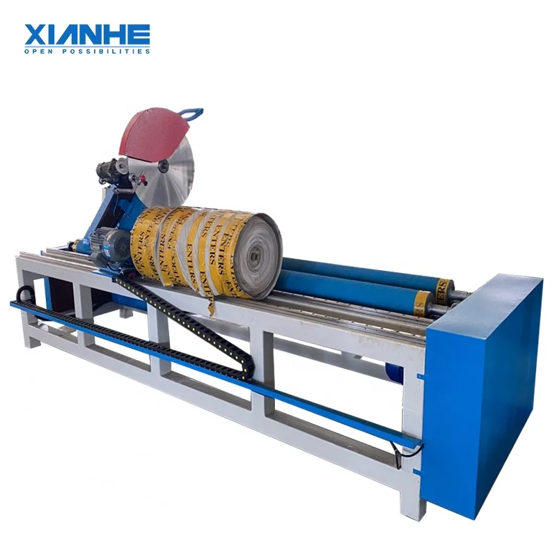 Xianhe customized Semi-automatic Roll Fabric Cutting Slitting Machine