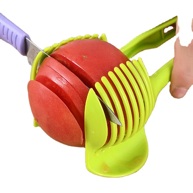 Kitchen Accessories Handheld Kitchenware Tomato Slicer Bread Clip Fruit and Vegetable Cut Potato Apple Creative Gadget